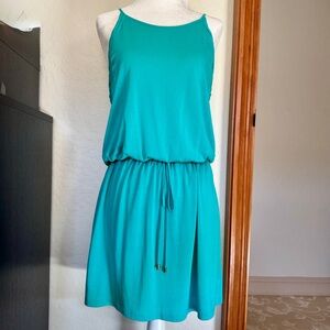 Naked Zebra Teal Sleeveless Dress M